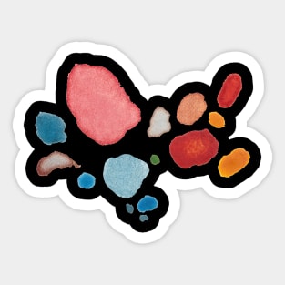 Minimal Dot Pattern - Watercolor Sticker